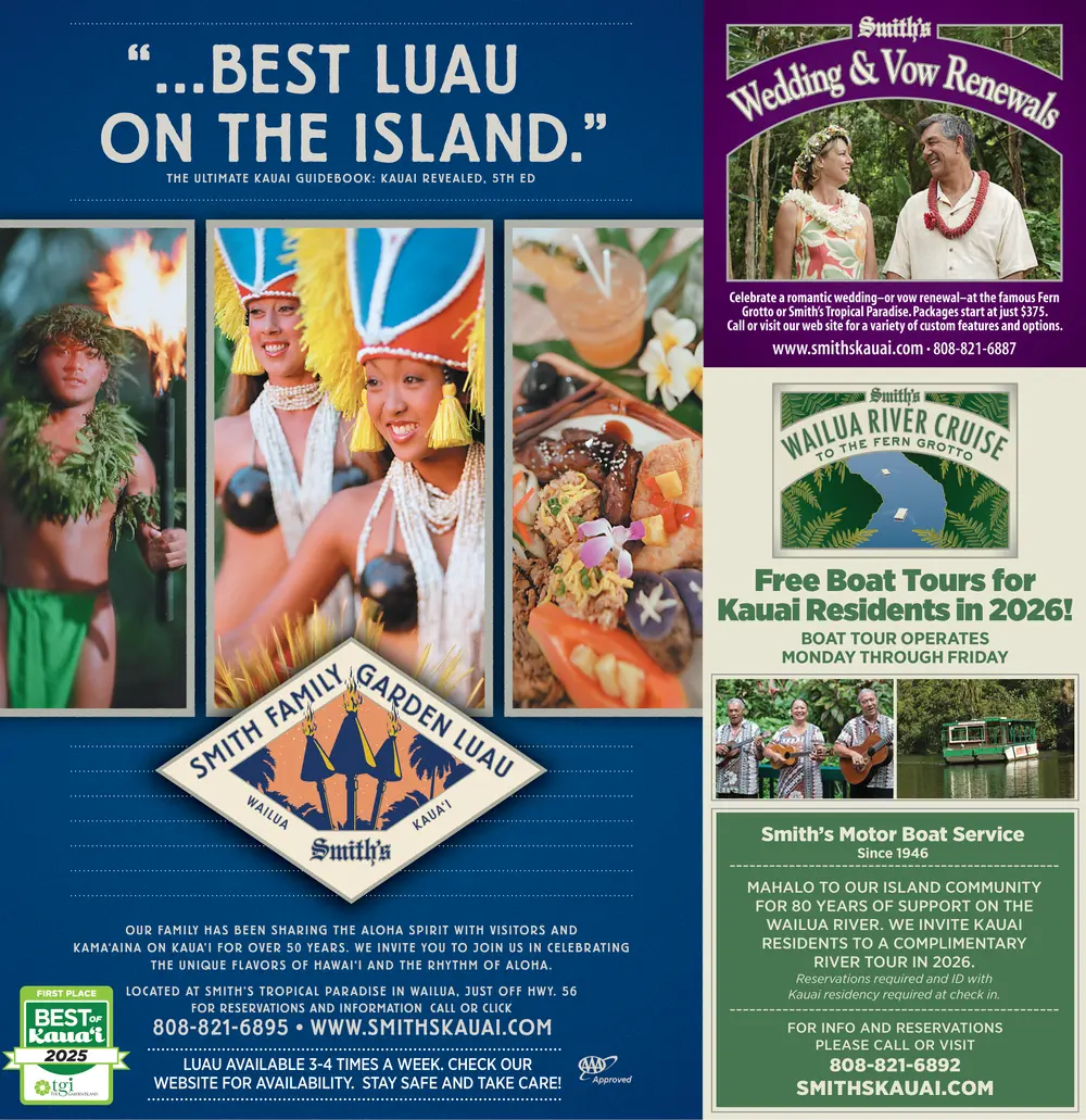 Smith Family Garden Luau – Experience the Best in Wailua, HI