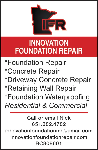 Foundation Repair and Concrete Services in Central Minnesota
