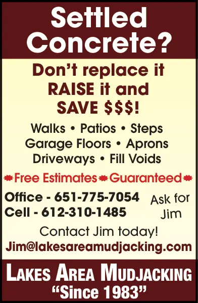 Professional Concrete Raising & Mudjacking in Central Minnesota