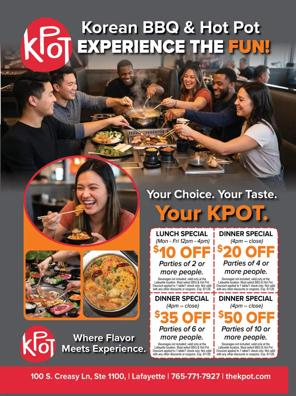 KPOT Korean BBQ & Hot Pot in Lafayette, Indiana