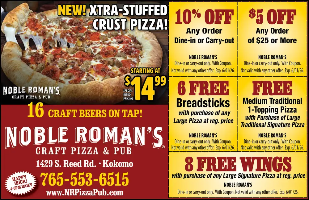 Noble Roman's Craft Pizza & Pub in Kokomo, Indiana