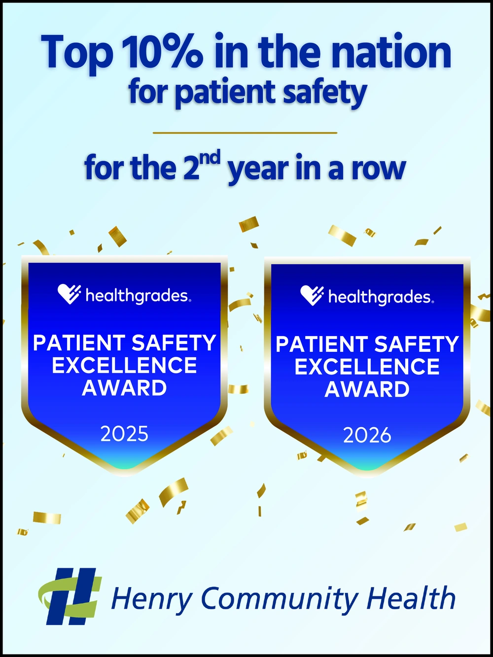 Award-Winning Patient Safety Hospital in New Castle, Indiana