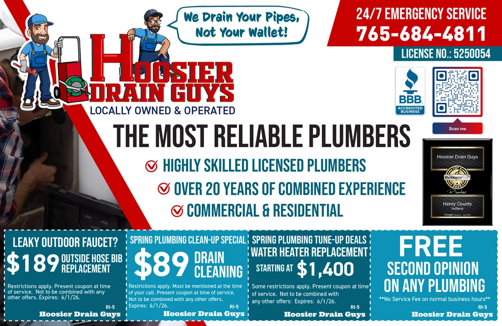 Trusted Professional Plumbers in Henry County, Indiana