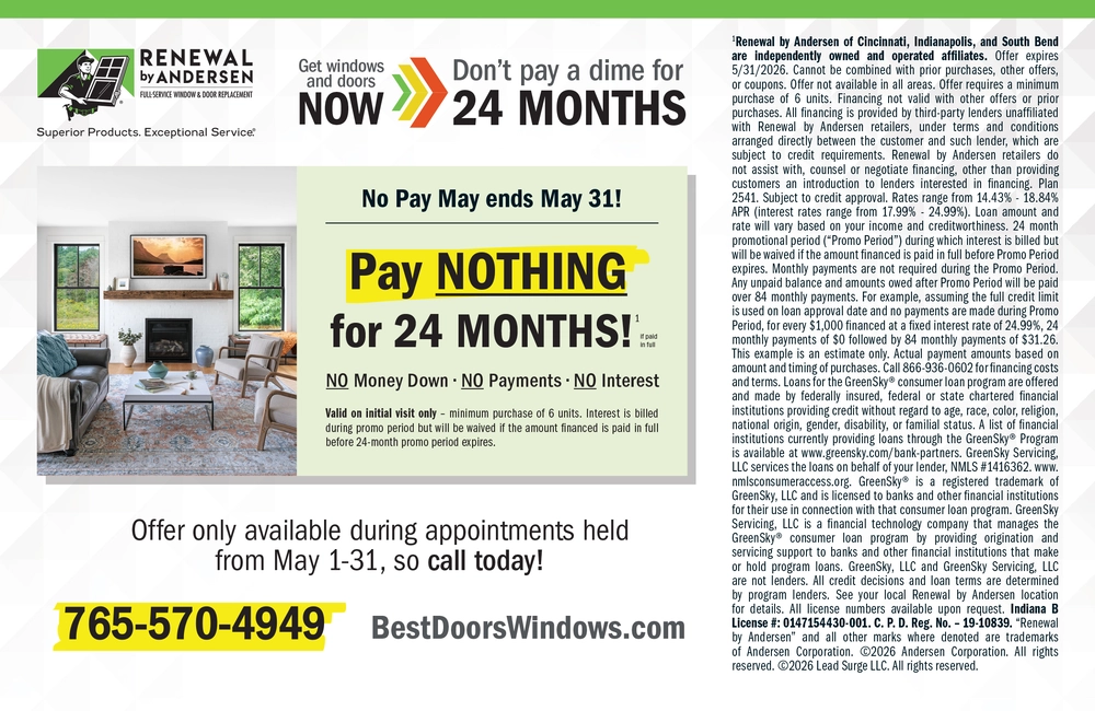 Renewal by Andersen Window & Door Replacement in Cincinnati, Indiana