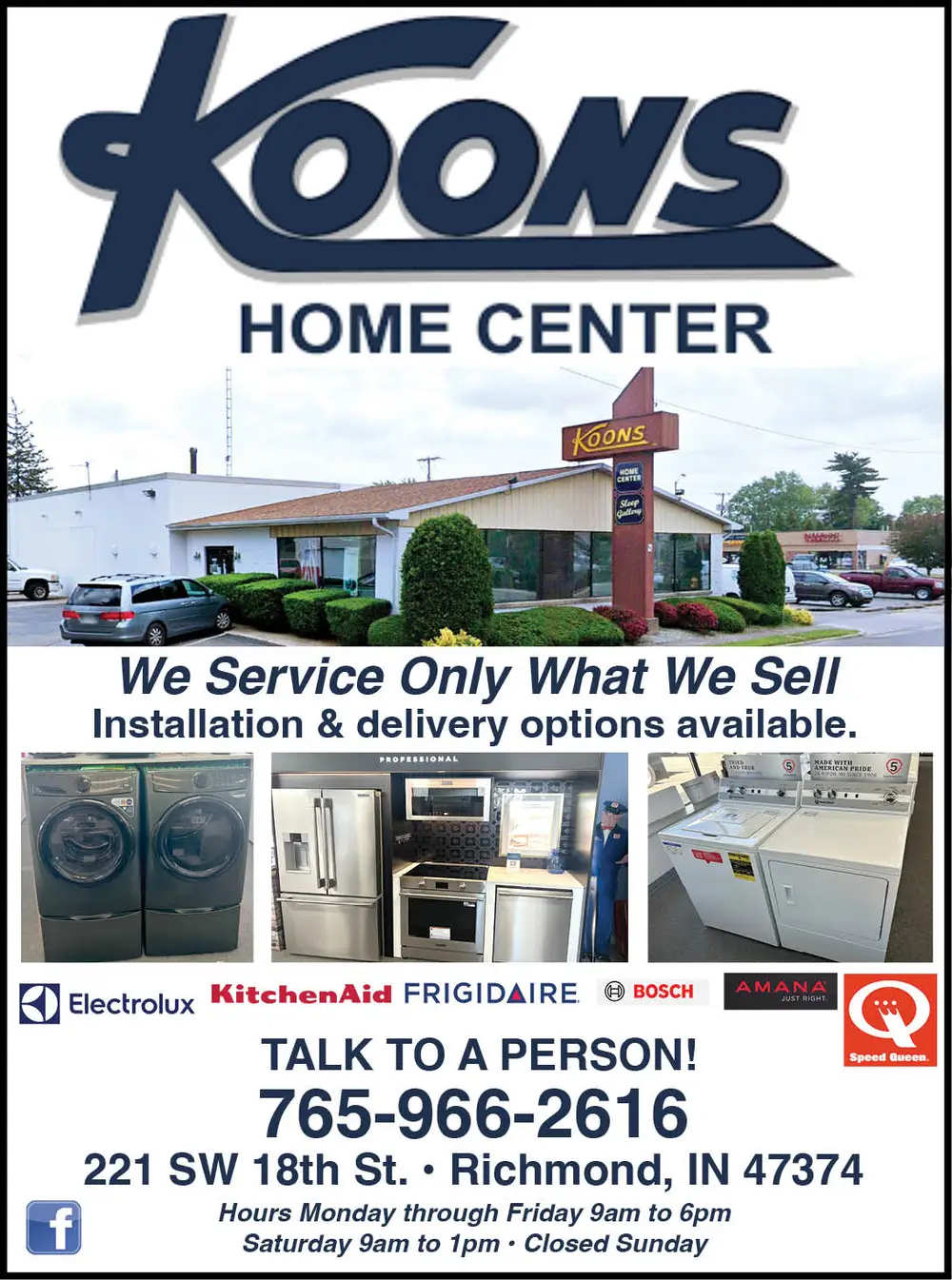 Quality Home Appliances in Richmond, IN – Koons Home Center