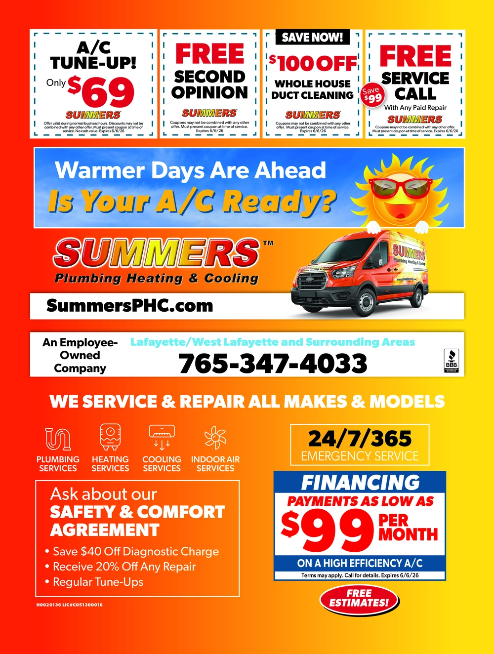 Plumbing, Heating & Cooling in Lafayette, Indiana