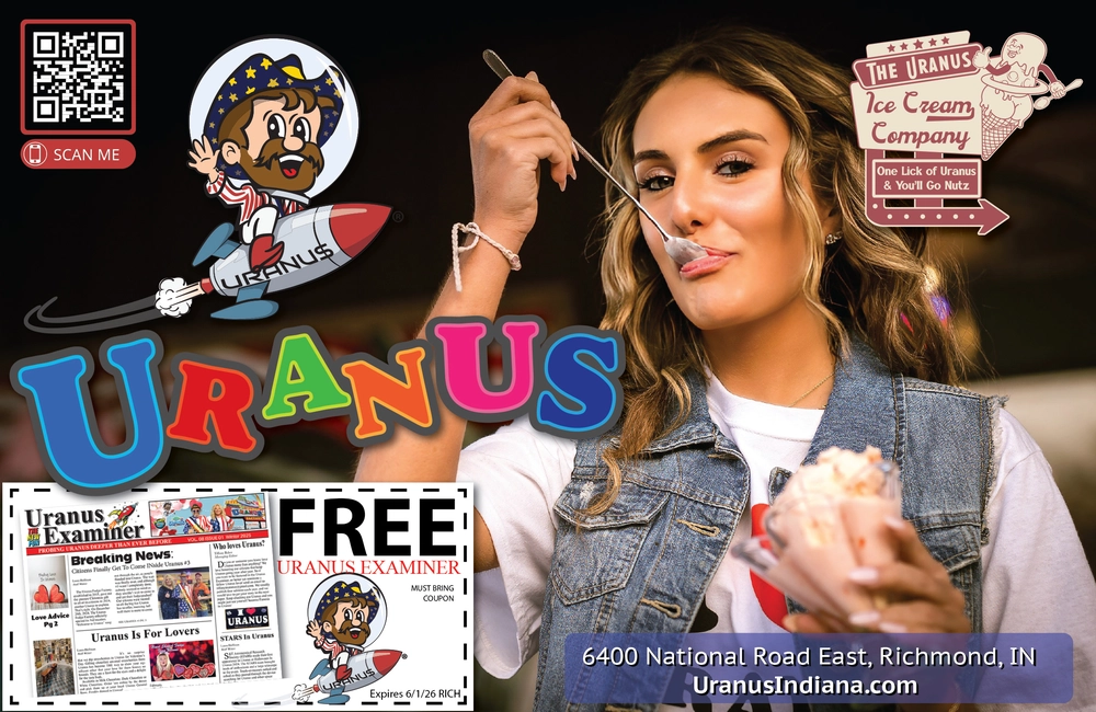 The Uranus Ice Cream Company in Richmond, IN